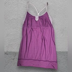 Lululemon let it loose tank/built in bra size 4